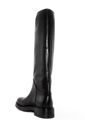 Black leather high boots ELENA IACHI | A5515NERO